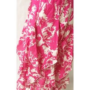 Dresses - Pink & White Ruffle Dress Size 6 Dresses - Pink & White Ruffle Dress Size 6